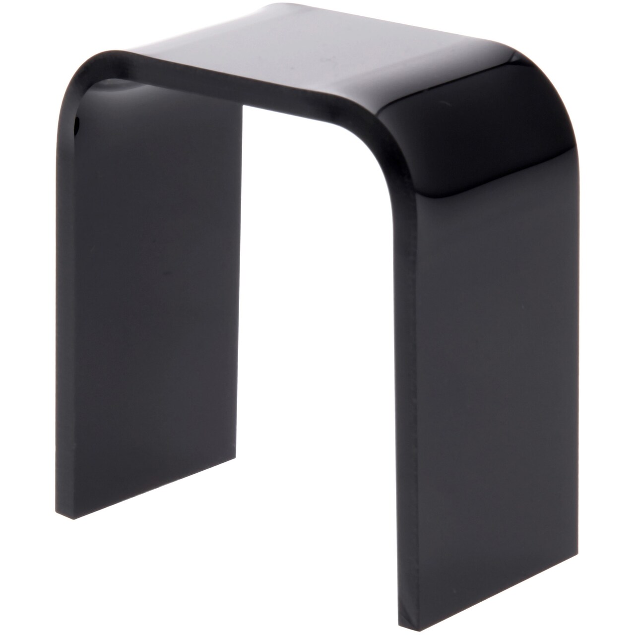 Plymor Black Acrylic Vertical Rectangular Display Riser, 2" H x 2" W x 1" D (3/32" thick)